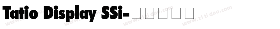 Tatio Display SSi字体转换